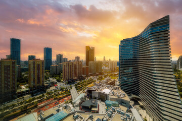 Istanbul Financial Center, Atasehir, high-rise buildings, skyscrapers, main roads