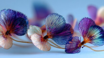 Artistic close-up of pansy seeds: A refined composition that captures the organic structure and unique details against a minimalist yet vividly colored background