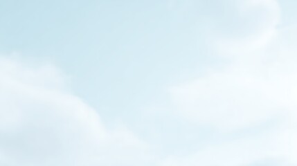 Calm pale blue afternoon sky with soft clouds, cinematic and minimal