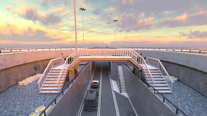 パトカー　3DCGレンダリング © tsuneomp