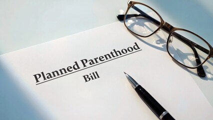 Planned Parenthood Bill. Incomplete Abortion Fertility benefits Paid Family Leave Bodily integrity Pretexting Womens unemployment Kindbody Kin Femtech Plannerly Document with Pen and