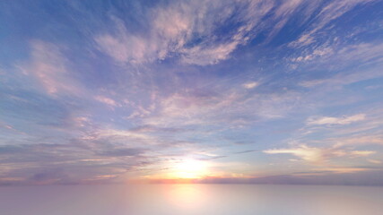 水平線　3DCGレンダリング