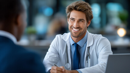 Professional Exchange Between Doctors in Staff Room