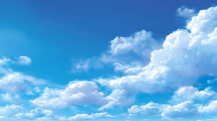 Naklejka premium Clear blue sky background, bright and peaceful.