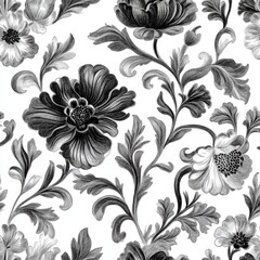 Floral pattern isolated on white background