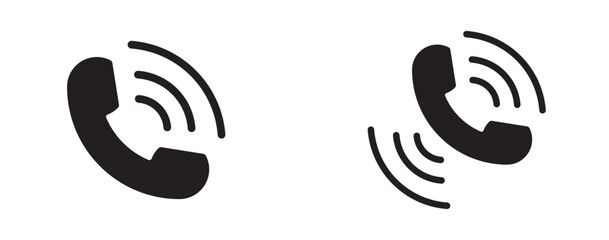 phone call icon vector set. Telephone call sign. Contact icon phone mobile call. Contact us. Cell phone pictogram. Ringing phone icon set. phone icon set, Telephone call sign, Contact us, 
