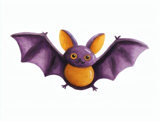 Fototapeta premium Cute halloween bat illustration for decoration