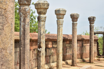 Ruins of Vatadage of Girihandu Seya, Thiriyai, Trincomalee, Sri Lanka.