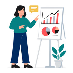 Business Presentation with Graphs and Charts