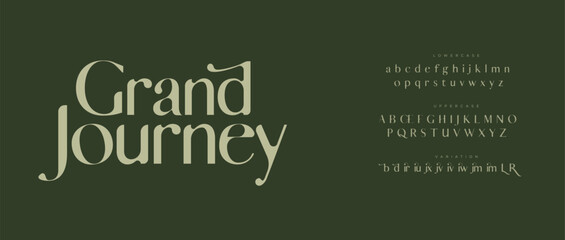 Grand Jounrey alphabet small letter a to z logo design