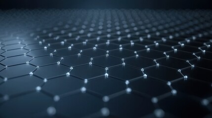 Magnified View of Self-Assembling Nanostructures on a Dark Background in High Resolution