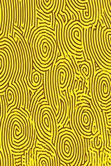 Abstract yellow and brown circle pattern
