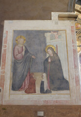Renaissance fresco with biblical symbolism in the Basilica of Saint Anthony, Padua, Italy.