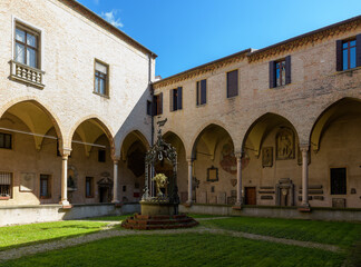 View of the Chiostro del Generale at the Basilica of Saint Anthony in Padua, Italy, showcasing the...
