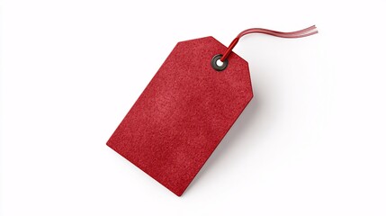 red price tag isolated
