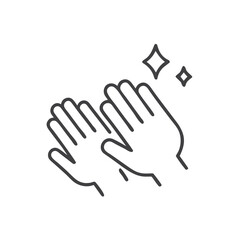 Obraz premium Clean hands - Hand washing icon for health blogs, hygiene education, and disease prevention materials