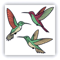 Obraz premium Giant Hummingbird, Patagona Gigas, golden brown bird in flight with a long beak next to pink flowers.