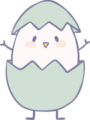 Cute Easter Newborn Chick