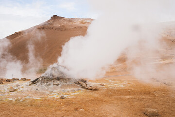 Geothermal area Namafjall in iceland