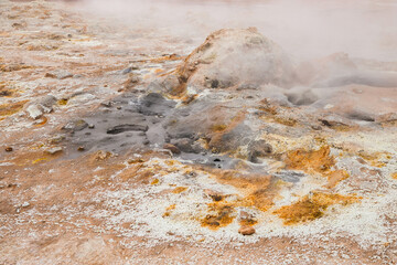 Geothermal area Namafjall in iceland
