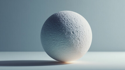 白い台に置かれた月の球体