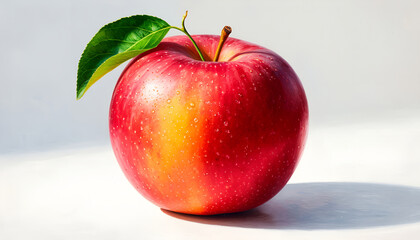 Vibrant Glowing Perfect Pomegranate Digital Painting