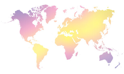 vector illustration of mosaic texture pink and yellow colored map