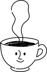 Cute Coffee Cup Doodle