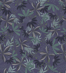 Fototapeta premium Beautifull flower allover seamless pattern
