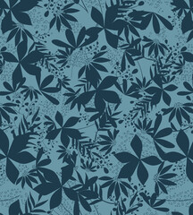 Fototapeta premium Beautifull flower allover seamless pattern