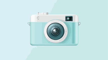 Professional Camera for Instant Photo - Flat Vector Illustration