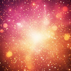 A magical and festive background for a celebration, with shimmering golden glitter and soft, out-of-focus bokeh lights
