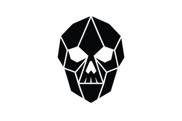 Fototapeta premium crystal skull vector icon