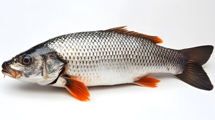 Freshwater Fish Detailed Closeup Studio Shot