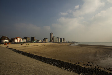 Cityscape with the boulevard of Vlissingen, the Netherlands.