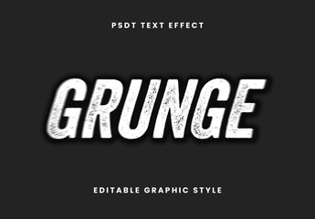 White And Black Grunge Distressed Bold Font Heavy Rough Distorted Text Effect