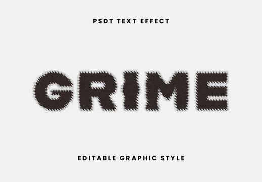 Grey And White Rough Grunge Font Distressed Torn Text Effect