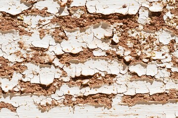 Naklejka premium Peeling paint exposes the layers beneath