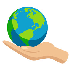 hands holding earth