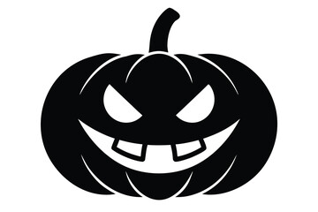 pumpkin grin vector icon