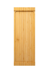 Long rectangular bamboo cutting board with juice groove, perfect for food prep, serving charcuterie, and contemporary kitchen displays