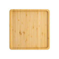 Square bamboo serving tray with raised edges, ideal for appetizers, desserts, and stylish kitchen or restaurant presentations