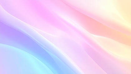 Soft gradients of blue, purple, pink, and yellow create a calming, flowing, and visually appealing abstract background.
