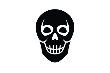skeleton face vector icon