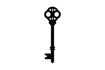 skeleton key vector icon