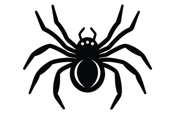 spider crawling vector icon