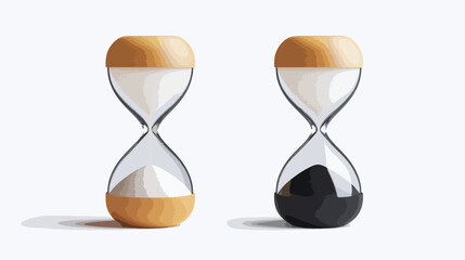 Hourglass Flat Vector Design Isolated on White Background
