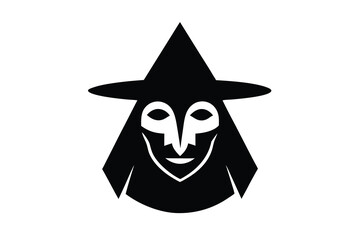 Fototapeta premium witch mask vector icon