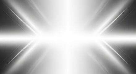Abstract Metallic Background with Shining Light Rays and Polished Texture