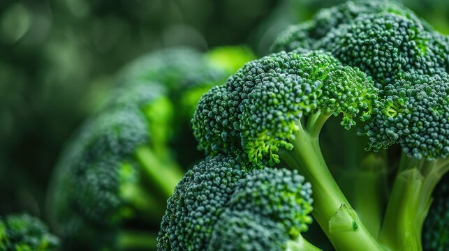 Detailed view of unique broccoli variety